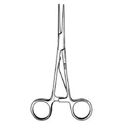 Applying Forceps Sklar® McKenzie 5-3/4 Inch Length OR / Surgical Grade German Stainless Steel NonSterile Locking Finger Ring Handle Straight Smooth Tips EACH MK-880013