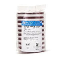 Prepared Media Selective Beta Strep Agar (Group A Strep only) Mono-Plate Format BOX OF 10 MK-883487