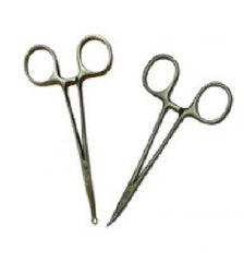 Vasectomy Forceps Set LiBrand™ 5 Inch Length OR / Surgical Grade Stainless Steel NonSterile Locking Finger Ring Handle Straight / Curved Sharp Tip / Ring Tip EACH MK-886855