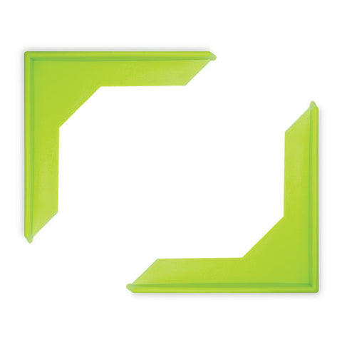 McKesson Tray Corner Protector 1-1/5 X 2-4/5 X 2-4/5 Inch, Lime Green, Medical-grade Silicone, Latex-free, Reusable  F/SURG TR LF SIL LM GRN (80XCS) KEYSUR MK-888821