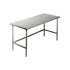 market leb Cleanroom Table with Solid Top Electropolished, 72"W x 24"D x 35.5"H ML90359