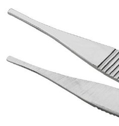 Tissue Forceps Centurion® Adson 4-3/4 Inch Length Floor / Office Grade Stainless Steel Sterile NonLocking Thumb Handle Straight Smooth Tips CASE OF 20 MK-904801
