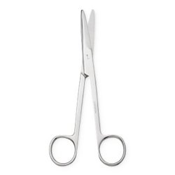 Dissecting Scissors Centurion® Mayo 6-3/4 Inch Length Floor / Office Grade Stainless Steel Sterile Finger Ring Handle Straight Blunt Tip / Blunt Tip CASE OF 20 MK-907829