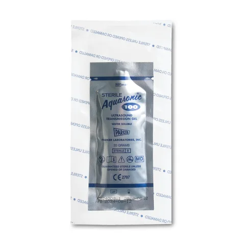 marketlab Aquasonic 100 Ultrasound Gel, Sterile  20-gram foil pouches 48/pk