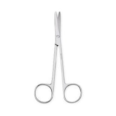 Dissecting Scissors Centurion® Metzenbaum 5-1/2 Inch Length Floor / Office Grade Stainless Steel Sterile Finger Ring Handle Curved Blunt Tip / Blunt Tip CASE OF 20 MK-914749