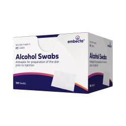 Becton Dickinson Alcohol Prep Pad BD™ 70% Strength Isopropyl Alcohol Individual Packet NonSterile - M-915121-4660 - Case of 1200