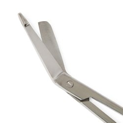 Bandage Scissors Centurion® Lister 7-1/4 Inch Length Floor / Office Grade Stainless Steel Sterile Finger Ring Handle Angled Blunt Tip / Blunt Tip CASE OF 20 MK-926951