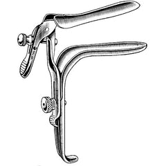 Vaginal Speculum Sklar® Graves NonSterile OR Grade Stainless Steel Large Double Blade Duckbill Reusable Without Light Source Capability Each MK-934059