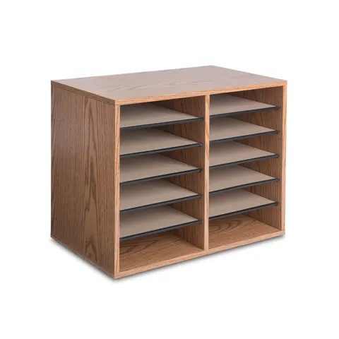 marketlab Adjustable Desktop Organizers 19.75"W x 11.75"D x 16.125"H w/12 Compartments 1 / each