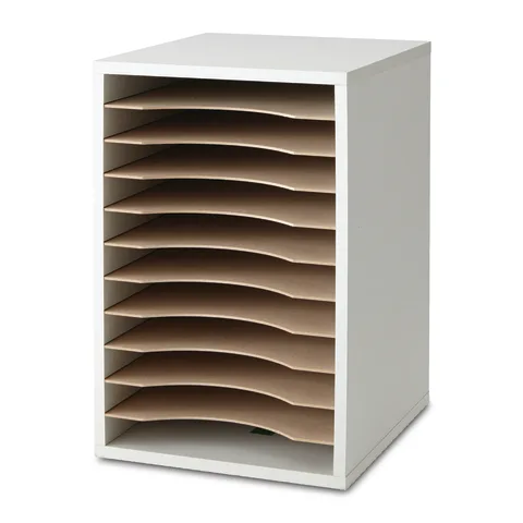 marketlab Adjustable Desktop Vertical  Organizers 10.75"W x 11.75"D x 16.125"H  w/11 Compartments 1 / each