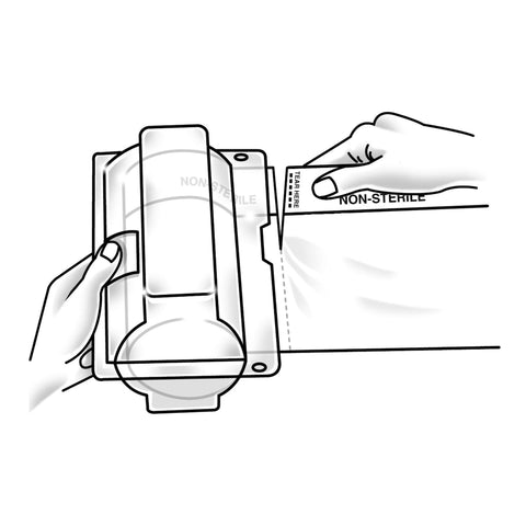 General Purpose Drape Steri-Drape™ Prep Towel Drapes with Dispenser 11 Inch X 25 Yard NonSterile TOWEL, DRAPE SMALL ON ROLL (4/CS) MK-949109