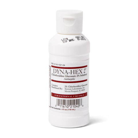 Surgical Scrub Solution Dyna-Hex 2® 4 oz. Bottle 2% Strength CHG (Chlorhexidine Gluconate) NonSterile (48/CS) MK-950903