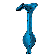 Electrosurgical Vaginal Speculum/Retractor Sklar Blue™ Auvard NonSterile OR Grade Coated Stainless Steel Medium Single-ended Angled 90° Straight Weighted 2.5 lbs. with DSE Loop Reusable Without Light Source Capability Each MK-955561