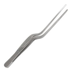 Ear Forceps Econo Sterile™ 5-1/2 Inch Length Floor / Office Grade Pakistani Stainless Steel Sterile NonLocking Thumb Handle Straight Blunt Tips EA/CS MK-955566
