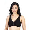 Sports Bra T-350 Size 34 Black Front Hook and Eye Closure MK-957510