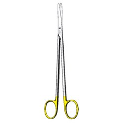 Dissecting Scissors Sklar Edge™ Metzenbaum 8 Inch Length OR / Surgical Grade German Stainless Steel / Tungsten Carbide NonSterile Finger Ring Handle Curved on Flat Blunt Tip / Blunt Tip EACH MK-959048