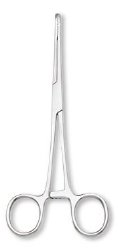 Sponge Forceps Centurion® Ballenger 7 Inch Length Floor / Office Grade Stainless Steel Sterile Locking Finger Ring Handle Straight Serrated Loop Tips CASE OF 20 MK-959315