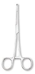 Sponge Forceps Centurion® Ballenger 7 Inch Length Floor / Office Grade Stainless Steel Sterile Locking Finger Ring Handle Straight Serrated Loop Tips CASE OF 20 MK-959315