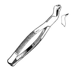 Extracting Forceps Sklar® No. 88L OR / Surgical Grade German Stainless Steel NonSterile NonLocking Plier Handle Angled Left Sharp Smooth Tips EACH MK-959435