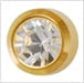 Ear Piercing Stud MediStuds® 24K Gold Plated Stainless Steel Crystal April Birthstone Bezel Mount Box of 12 MK-960750