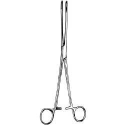Uterine Polyp Forceps Sklar® Bonney 9-1/2 Inch Length OR / Surgical Grade German Stainless Steel NonSterile Locking Finger Ring Handle Straight Serrated Oval Ring Tips EACH MK-962077