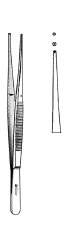 Tissue Forceps Sklar® Semken 5-3/4 Inch Length OR / Surgical Grade German Stainless Steel NonSterile NonLocking Thumb Handle Straight Delicate, 1 X 2 Teeth EACH MK-962702