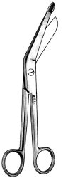 Bandage Scissors Sklar® Bergmann 9 Inch Length OR / Surgical Grade German Stainless Steel NonSterile Finger Ring Handle Angled Blunt Tip / Blunt Tip EACH MK-969802