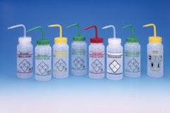 Safety Wash Bottle Safety-Vented™ Alcohol Label / Wide Mouth LDPE / Polypropylene Closure 500 mL (16 oz.) EACH MK-975039