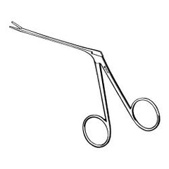 Alligator Forceps Econo Sterile™ 3-1/2 Inch Length Floor / Office Grade Pakistani Stainless Steel Sterile Finger Ring Handle Straight CS/EA MK-975622
