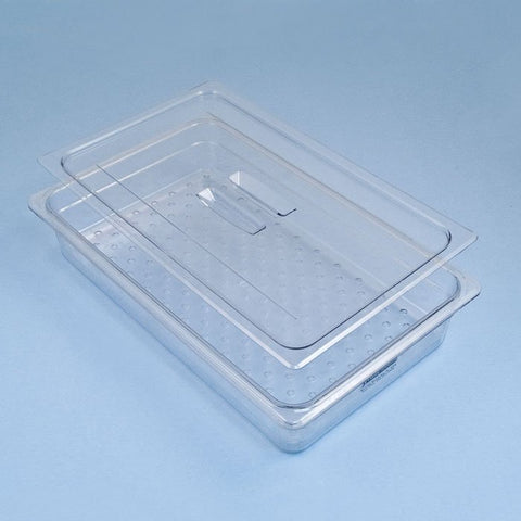 Instrument Soaking Tray with Lid Sklar® Solid Bottom Extra Large Plastic 4 X 12-3/4 X 21 Inch Each MK-980857