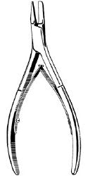 Ingrown Toenail Forceps Econo™ 5 Inch Length Floor / Office Grade Pakistani Stainless Steel NonSterile NonLocking Plier Handle Straight Smooth Cutting Tips BOX OF 12 MK-983003