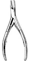 Ingrown Toenail Forceps Econo™ 5 Inch Length Floor / Office Grade Pakistani Stainless Steel NonSterile NonLocking Plier Handle Straight Smooth Cutting Tips BOX OF 12 MK-983003