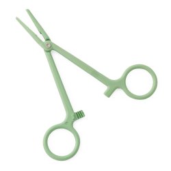 Hemostatic Forceps Centurion® Kelly 5-1/2 Inch Length Floor / Office Grade Plastic NonSterile Locking Finger Ring Handle Straight Serrated Tips CASE OF 20 MK-988357