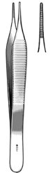 Dressing Forceps Sklar® Adson 6 Inch Length OR / Surgical Grade German Stainless Steel NonSterile NonLocking Thumb Handle Straight Micro, Serrated Tips EACH MK-989455