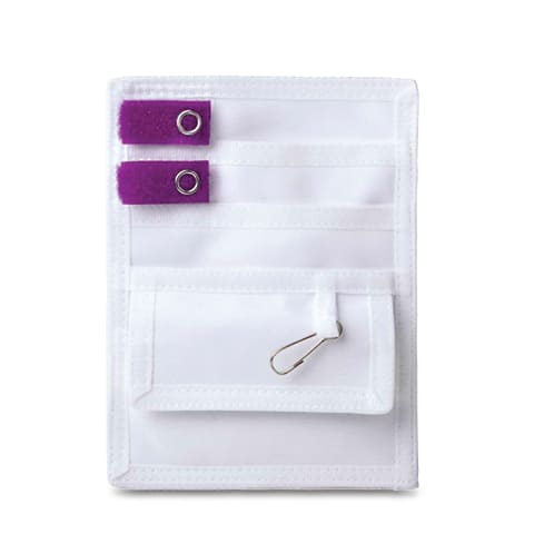 marketlab Pocket Pal II Organizer White with Purple Tab 1 / each