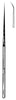 Ear Needle Sklar® Rosen 6 Inch Length Stainless Steel Angled Sharp Tip Each MK-999333