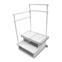 marketlab 2-Step Positioning Platform Extra-Wide  Patient Positioners with Handrail 1 / each