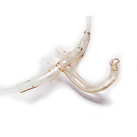 marketlab Salter Divided EtCO2/O2 Cannulas OralTrac with Nasal and Oral EtCO2 Sampling, Adult, Female Luer 25 / pk