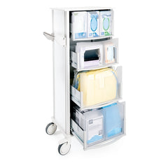 MARKET LAB Bowman® Standard Infection Prevention PPE Isolation Cart • 23.75"W x 15.375"D x 54.375"H EACH CT200-0000