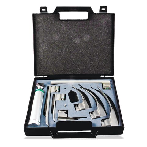 marketlab Reusable F/O Laryngoscope Sets Green Series Fiber Optic Set, Miller/MacIntosh American Profile 1 / each
