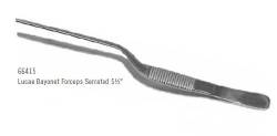 Ear Forceps Centurion® Lucae 5-1/2 Inch Length Floor / Office Grade Stainless Steel Sterile NonLocking Thumb Handle Straight Serrated Tips CASE OF 1 MK-472263