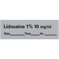 Market lab Local Anesthetics Labels pack