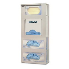 Market lab Bowman ABS Triple Face Mask and Single Face Shield Dispenser • 10.63"W x 5"D x 25.25"H, each FM002-0213