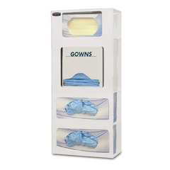 Market lab Bowman ABS Triple Face Mask and Single Face Shield Dispenser • 10.63"W x 5"D x 25.25"H, each FM002-0213