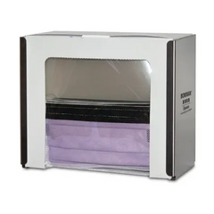 Market lab Bowman Face Shield Dispenser, Stainless • 9.06"W x 4.06"D x 7.53"H each FM090-0300