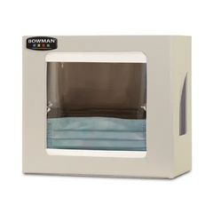 Market lab Bowman Face Shield Dispenser, Stainless • 9.06"W x 4.06"D x 7.53"H each FM090-0300