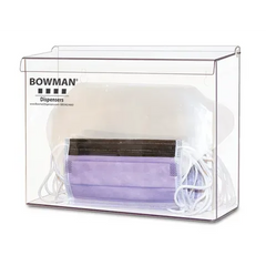 Market lab Bowman PETG Facemask Dispenser, For Masks/Shields • 12"W x 4.07"D x 12.69"H each FM402-0111