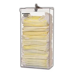 Market lab Tall Locking Bulk Face Mask Dispenser, PETG • Clear  each FM403-0111
