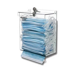Market lab Short Locking Bulk Face Mask Dispenser, PETG • Clear  each FM404-0111