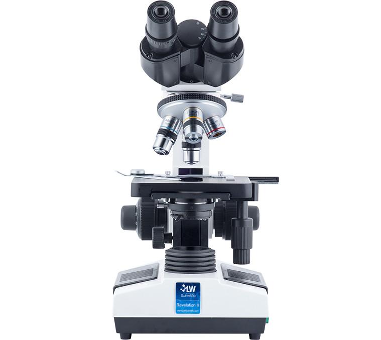 Revelation lll DIN, 4 Objective Microscope Revelation lll DIN Plan, Trinocular